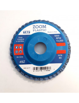 TAF ZOOM 49Z GRANA 60-DISCO LAMELLARE ALLO ZIRCONIO (FERRO E INOX) MADE IN ITALY