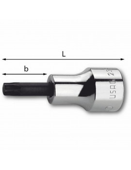 USAG 233 1/2 NTX T20 - CHIAVE A BUSSOLA PER VITI A IMPRONTA TORX