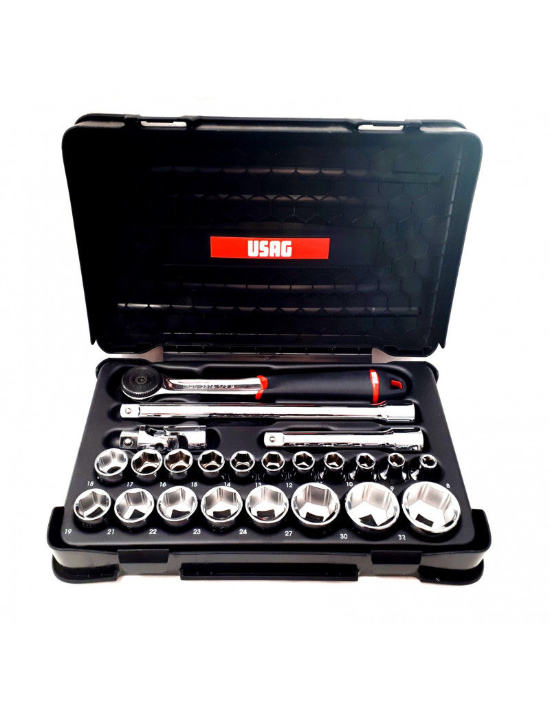 USAG 601 1/4" J34 ASSORTIMENTO BUSSOLE ESAGONALI E INSERTI U06010001