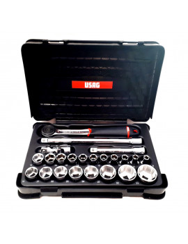 USAG 601 1/4" J34 ASSORTIMENTO BUSSOLE ESAGONALI E INSERTI U06010001