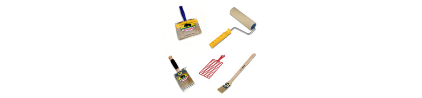 Attrezzatura utile per stendere smalto, idropittura, vernice o impregnante.